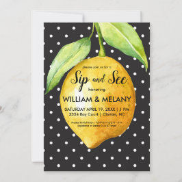 Sip and See: Eine Citrus Coed Baby Dusche Einladung