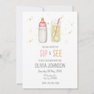 Sip and See, Welcome Baby Girl, New Baby Party