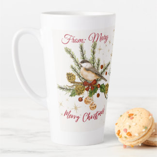 Sip & Cherish: Ihre "Postkarte" Weihnachts-Tasse;  Milchtasse
