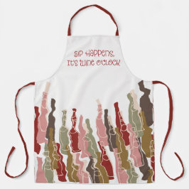 Sip Happens Schürze - Weinliebhaber | Mittel und g