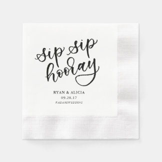 Sip Hooray Personalisiert Napkin Serviette