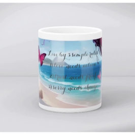 “Sip Into Summer Serenity” or “r Kaffeetasse