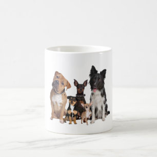 Sip, Lächeln, Wiederholen - Niedliche Hundeschleif Kaffeetasse