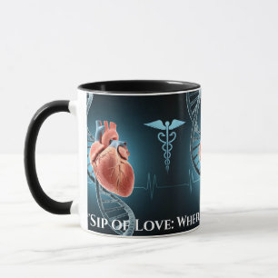 "Sip of Liebe: Where Science Meets Heart" Tasse