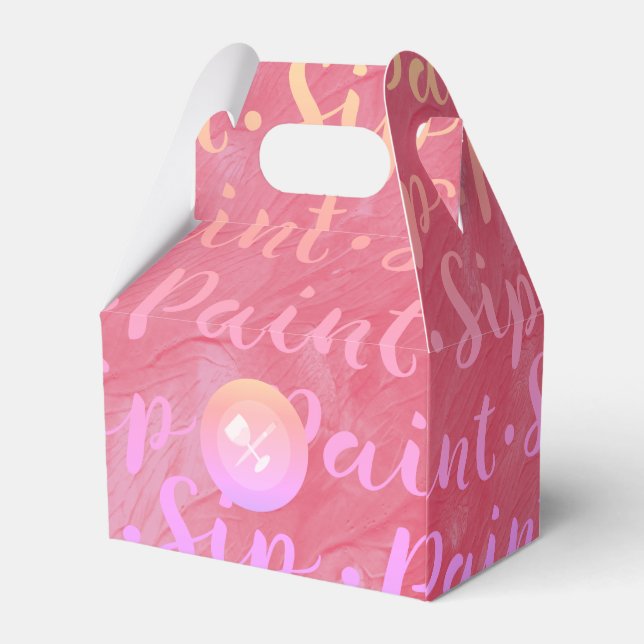 Sip & Paint Geschenkschachtel (Rückseite)