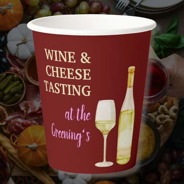 Sip & Savor Wein & Party Cup Pappbecher (Von Creator hochgeladen)