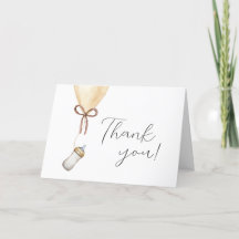 Sip & See Simple Boho Ballon Flasche Baby Dusche