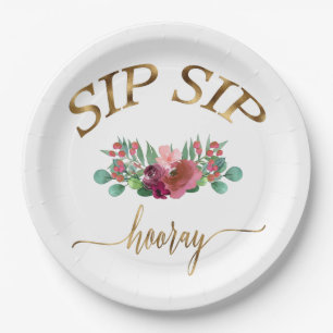 SIP SIP HOORAY-BLUMEN! PAPPTELLER