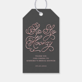 Sip Sip Hooray Brautparty Geschenkanhänger