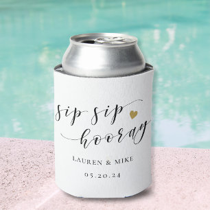 Sip Sip Hooray Brautparty-Hochzeitsgeschenk Dosenkühler