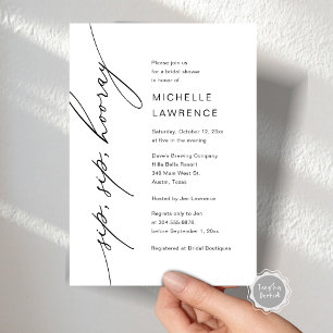 Sip, Sip, Hooray, Brautparty Party Celebration Einladung