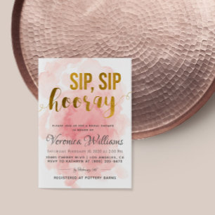 Sip Sip Hooray Bridal Dusche Einladung