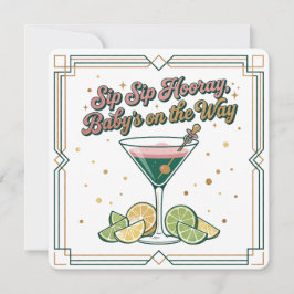 Sip Sip Hooray Cocktail Lounge | Babyparty Einladung