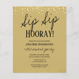 Sip Sip Hooray Elegantes Party für Goldene Rente