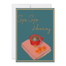 Sip Sip Hooray flat card