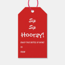 Sip Sip Hooray Funny Wine Flasche