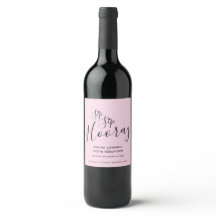 Sip Sip Hooray Hochzeit Rosa Schwarzes Herz Weinsi
