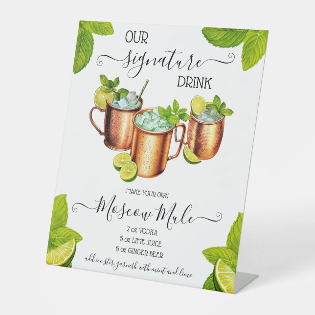 Sip, Sip Hooray Moskau Mule Signature Drink Rezept Sockelschild (Vorderseite)
