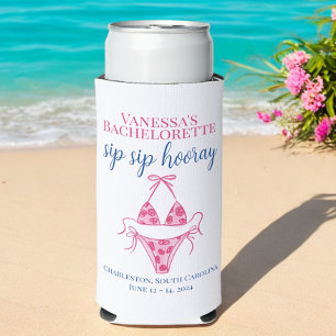Sip Sip Hooray Pink Bikini Junggeselinnen-Abschied Selters Dosenkühler