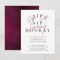 Sip Sip Hooray Virtual Wine Polterabend Party