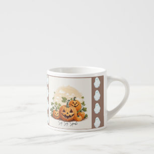 Sip, Sip, Spook! Halloween-Kürbis-Tassendesign Espressotasse