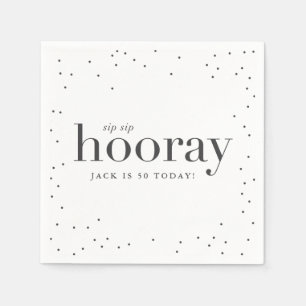 Sip Siphooray Geburtstags-Partyserviette Serviette