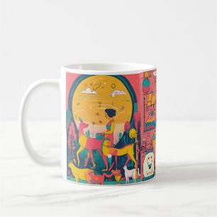 Sip, Sketch und Segen: Doodle Your Way to CREATE Kaffeetasse