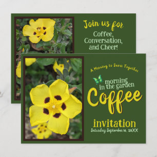 Sip Smile & Celebrate Kaffee Morgen im Garten Einladung