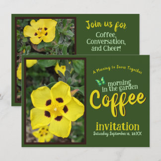 Sip Smile & Celebrate Kaffee Morgen im Garten Einladung
