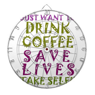 Sip, Snap Wiederholung Chasing Koffein Selbstheilt Dartscheibe