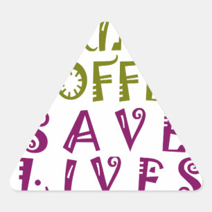 Sip, Snap Wiederholung Chasing Koffein Selbstheilt Dreieckiger Aufkleber