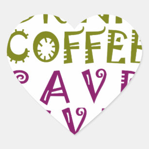 Sip, Snap Wiederholung Chasing Koffein Selbstheilt Herz-Aufkleber