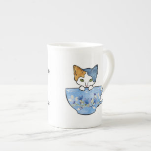 Sip-Tee und Pet meine Katzen-China-Tasse Prozellantasse