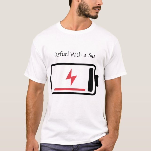 Sip to Recharge T-Shirt (Vorderseite)