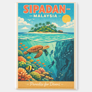 Sipadan-Insel, Malaysia, in lebendigem Magnet