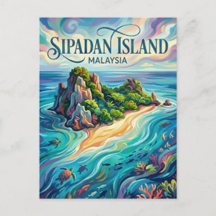 Sipadan-Insel Malaysia Postkarte