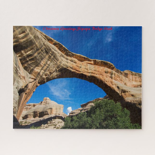 Sipapu Brücke Utah. Weihnachtsgrüße Puzzle (Horizontal)