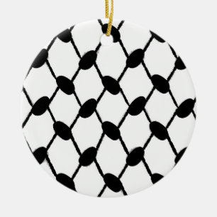 Sipmlist-Keffiyeh Keramik Ornament