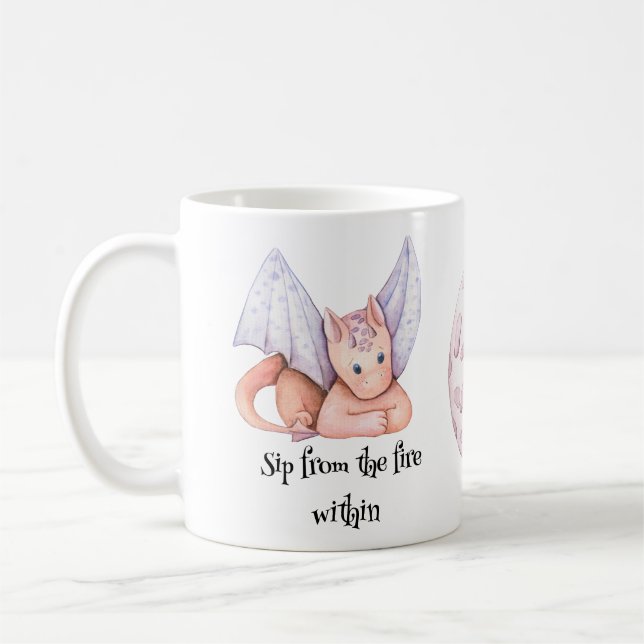 Sippe aus dem Feuer im Drachen Kaffeetasse (Links)