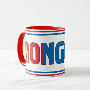Sippin' mit dem Patriotischen Kaffee der Mongolei Tasse