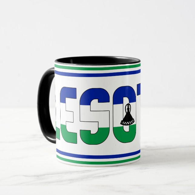 Sippin' mit Lesotho Patriotic-Kaffee Tasse (Vorderseite Links)