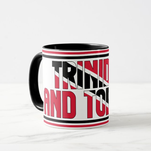 Sippin' mit Trinidad und Tobago Patriotischer Kaff Tasse (Vorderseite Links)