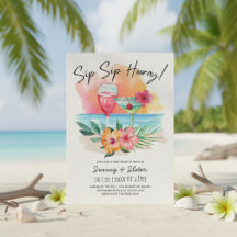 Sippin' | Tropical Beach Baby Dusche