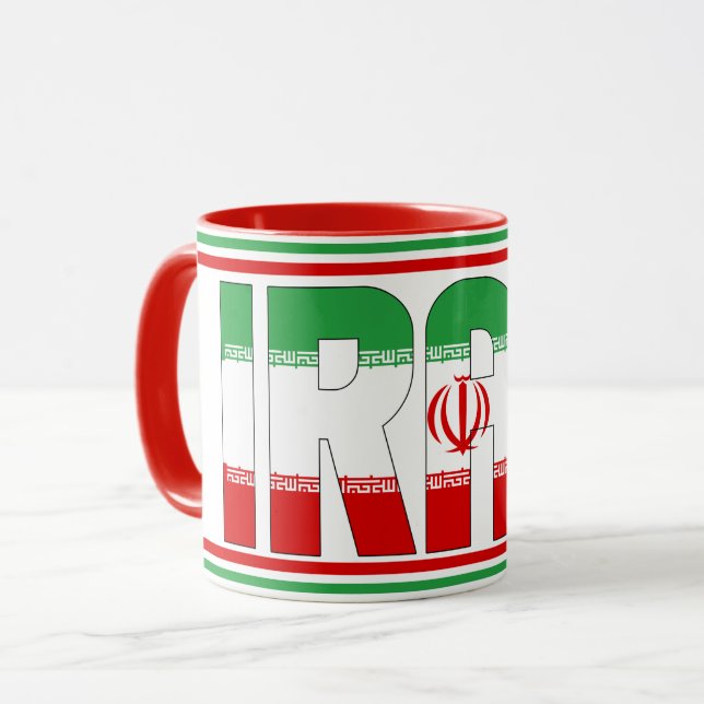 "Sippin' with Iran" Patriotischer Kaffee Tasse (Vorderseite Links)