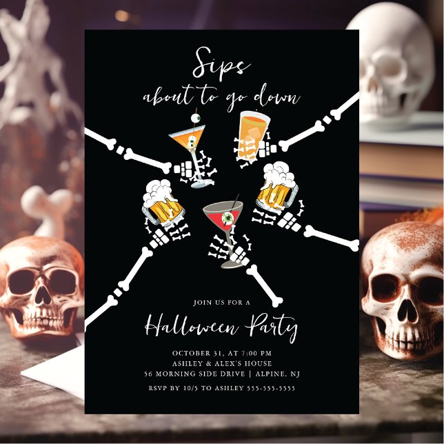 Sips kurz davor, Halloween zu sinken Einladung (Von Creator hochgeladen)
