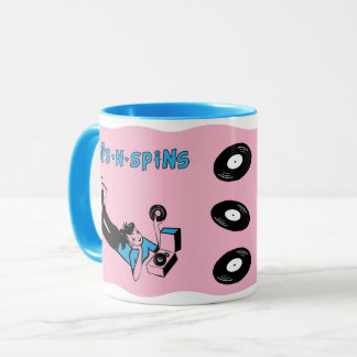 Sips 'n' Spins "Tune Tote" style coffee mug Tasse