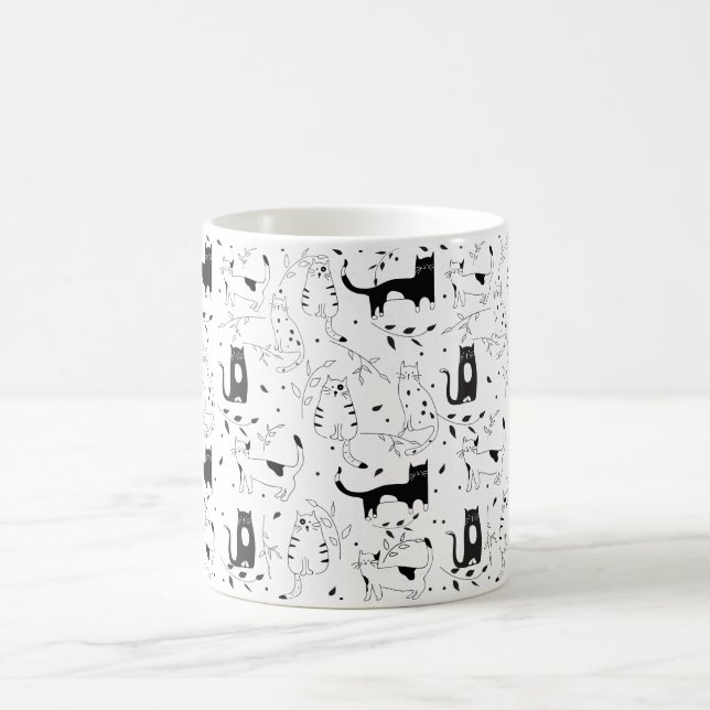 Sips & Stickers - Tasse von Cat Vibes (Mittel)