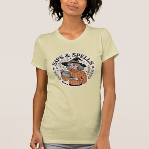 Sips & Zauber Gemütliche Herbsthexe T-Shirt