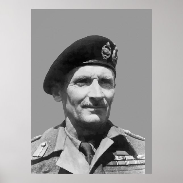Sir Bernard Law Montgomery Poster (Vorne)