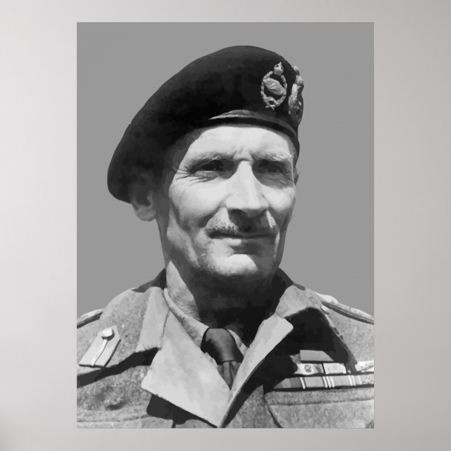 Sir Bernard Law Montgomery Poster (Vorne)